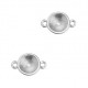 DQ Metal setting for chaton SS39 2 eyelets - Antique silver